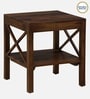Harlev Sheesham Wood End Table In Provincial Teak Finish