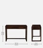 Harlev Sheesham Wood Writing Table In Provincial Teak Finish