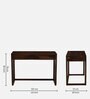 Harlev Sheesham Wood Writing Table In Provincial Teak Finish