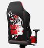 Harley Quinn Leather Gaming Chair in Red & Black Colour