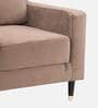 Harlow Fabric 1 Seater Sofa In Brown Color