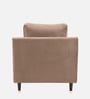 Harlow Fabric 1 Seater Sofa In Brown Color