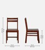 Myko Solid Wood Dining Chair In Honey Oak Finish (Set Of 2 )