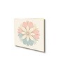Floral Beauty on Beige Canvas Painting Set of 4 Gold Frame