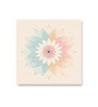 Floral Beauty on Beige Canvas Painting Set of 4 Stretch Canvas Frame