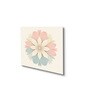 Floral Beauty on Beige Canvas Painting Set of 4 White Frame
