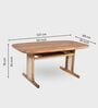 Harmony 4-Seater Dining Table Set In Mango Wood Finish