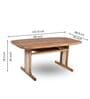 Harmony 6-Seater Dining Table Set In Mango Wood Finish