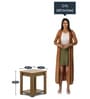 Kosmo Harmony Night Stand In Natural Teak Finish