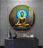 Harmony Buddha Mural Acrylic Round Wall Art