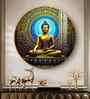 Harmony Buddha Mural Acrylic Round Wall Art