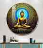 Harmony Buddha Mural Acrylic Round Wall Art