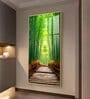Harmony in Bamboo Trails Glass Finish Vertical Wall Art