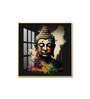 Harmony Of Buddha Calmness Glass Finish Square Wall Art