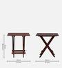 Seigen Sheesham Wood Folding Coffee Table In Honey Oak Finish