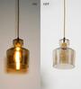 Harper Glass Ceiling Pendant (Amber)