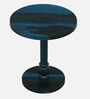 Harper Sheesham Wood End Table In Ocean Blue Finish