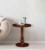 Harper Sheesham Wood End Table In Provincial Teak Finish