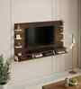 Harri TV Unit In Brown Maple & White Finish