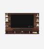 Harri TV Unit In Brown Maple & White Finish