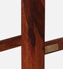Harrington Sheesham Wood Bar Stool In Honey Oak Finish With Black Leatherette