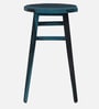 Harrington Sheesham Wood Bar Stool In Ocean Blue Finish
