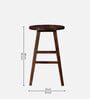 Harrington Sheesham Wood Bar Stool In Provincial Teak Finish