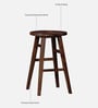 Harrington Sheesham Wood Bar Stool In Provincial Teak Finish
