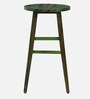 Harrington Sheesham Wood Tall Bar Stool In Spring Green