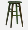 Harrington Sheesham Wood Tall Bar Stool In Spring Green