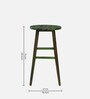 Harrington Sheesham Wood Tall Bar Stool In Spring Green