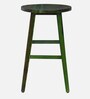 Harrington Sheesham Wood Bar Stool In Spring Green Finish