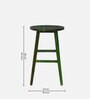 Harrington Sheesham Wood Bar Stool In Spring Green Finish