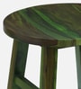 Harrington Sheesham Wood Bar Stool In Spring Green Finish