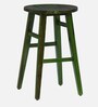 Harrington Sheesham Wood Bar Stool In Spring Green Finish