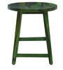 Harrington Sheesham Wood Seating Stool In Spring Green Finish