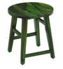 Harrington Sheesham Wood Seating Stool In Spring Green Finish