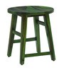 Harrington Sheesham Wood Seating Stool In Spring Green Finish