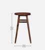 Harrington Sheesham Wood Tall Bar Stool In Provincial Teak Finish