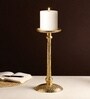 Harrington Small Gold Candle Holder