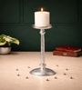 Harrington Small Silver Candle Holder