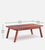 Harry Solid Wood 4 Seater Dining Set In Teak Finish
