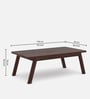 Harry Solid Wood 6 Seater Dining Set In Walnut Finish