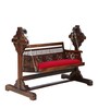 Harsh Solid Wood Swing with Chain in Provincial Teak Finish
