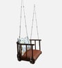 Harstad Sheesham Wood 1 Seater Swing In In Provincial Teak Finish