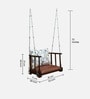 Harstad Sheesham Wood 1 Seater Swing In In Provincial Teak Finish