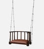 Harstad Sheesham Wood 1 Seater Swing In In Provincial Teak Finish