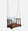Harstad Sheesham Wood 1 Seater Swing In In Provincial Teak Finish