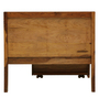 Hart Solid Wood Single Bed With Drawer Storage In Rustic Teak Finish