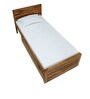 Hart Solid Wood Single Bed With Drawer Storage In Rustic Teak Finish